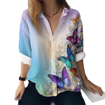 American Cross-Border 2025 új, lezser, sokoldalú, divatos, kiváló minőségű, csíkos, kockás női hosszú ujjú ing