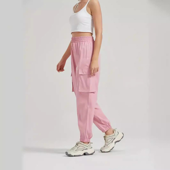 2024 Ново дамско облекло Европейско и американско ежедневно работно облекло Свободни спортни панталони с джобове с капак