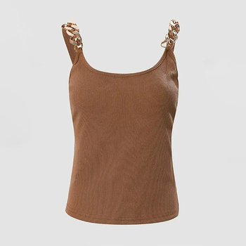 Shiying Ευρωπαία και Αμερικανίδα καυτή σέξι κοπέλα γυναικεία εξωτερική ένδυση καλοκαιρινό νέο μεταλλικό πλεκτό μονόχρωμο πουλόβερ τοπ