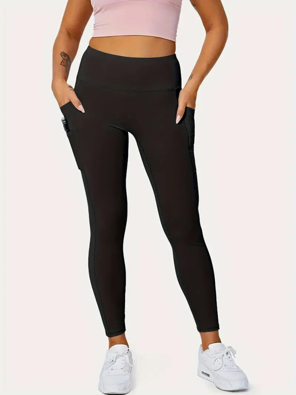 Kétoldalas zsebes jóganadrág Amazon Aliexpress európai és amerikai magas derekú sport plus size leggings alakformáló
