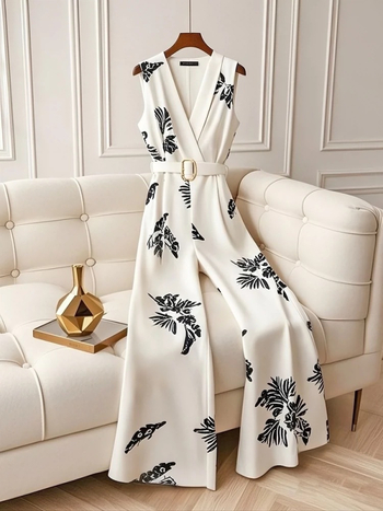 2025-ös nyári temperamentumú divatos, csúcskategóriás derékformáló, a legegyszerűbb a mérkőzéshez illő, vékony, magas derekú, nyomtatott overál, kis egyrészes nadrág