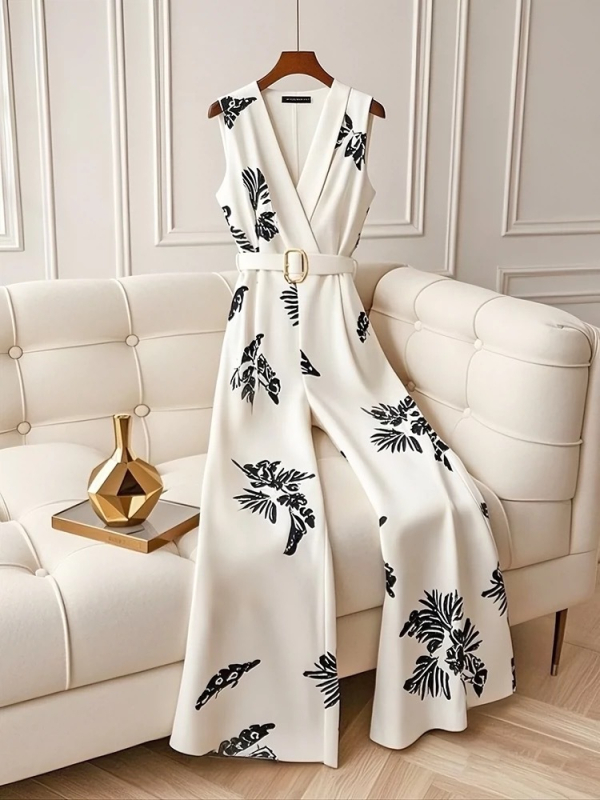 2025-ös nyári temperamentumú divatos, csúcskategóriás derékformáló, a legegyszerűbb a mérkőzéshez illő, vékony, magas derekú, nyomtatott overál, kis egyrészes nadrág