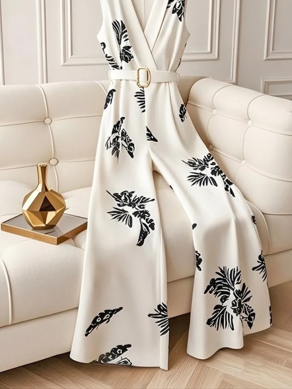 2025-ös nyári temperamentumú divatos, csúcskategóriás derékformáló, a legegyszerűbb a mérkőzéshez illő, vékony, magas derekú, nyomtatott overál, kis egyrészes nadrág