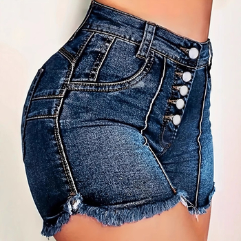 Magas derekú farmer rövidnadrág nőknek Európában és az Egyesült Államokban, határokon átnyúló Amazon női csípő farmer beszerzési gyártók raktáron Délkelet-Ázsiában