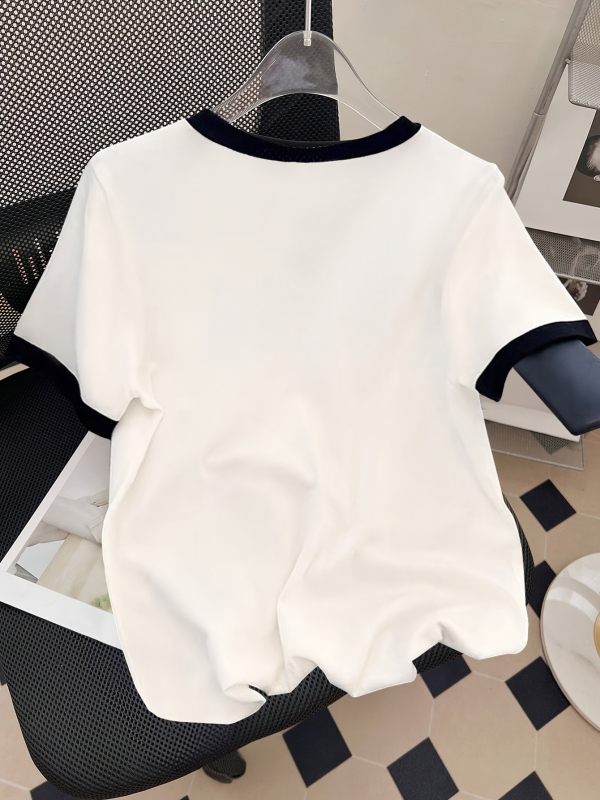 Naiste pluss-suuruses suvine lühikeste varrukatega ümara kaelusega vabaaja T-särk 3D lillekaunistusega graafilise mustriga T-särk