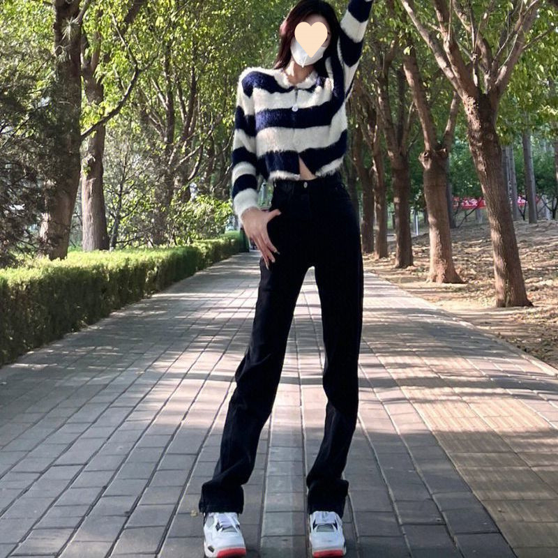 Plus Size High Street Retro Színes Öves Háromdimenziós Nyomtatású Széles Szájú Hosszú Nadrág Női Nyári Magas Derekú Scimitar Farmer Női Trendi