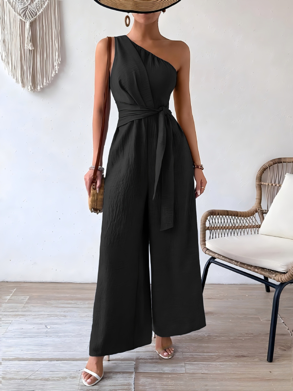 2025-ös, határokon átnyúló, új európai és amerikai stílusú elegáns, egyvállas overál masnival