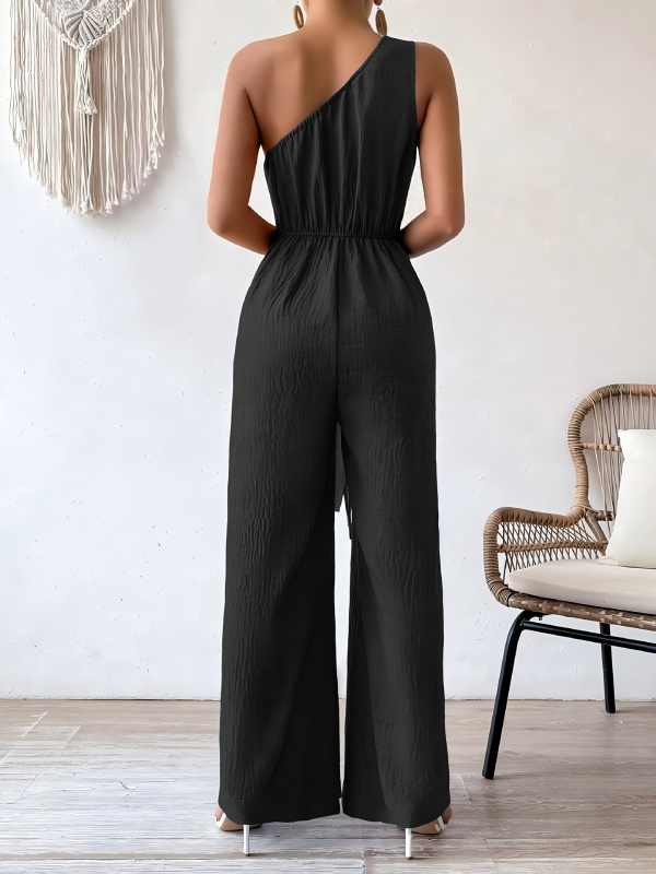 2025-ös, határokon átnyúló, új európai és amerikai stílusú elegáns, egyvállas overál masnival