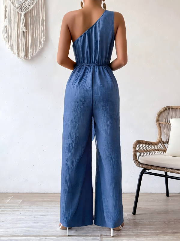 2025-ös, határokon átnyúló, új európai és amerikai stílusú elegáns, egyvállas overál masnival