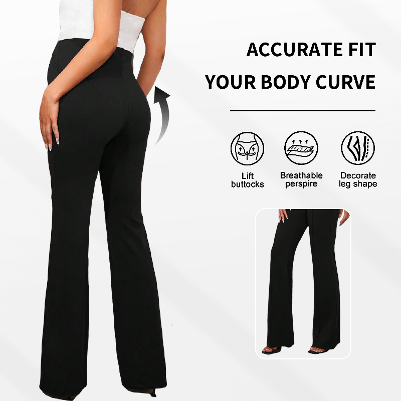 Europos ir Amerikos tarpvalstybinės pavasario ir rudens naujos plonos aukšto liemens platėjančios kelnės, madingos liekninamosios, elastingos, pilvo atramos, ilgos kelnės nėščiosioms.