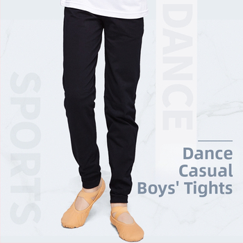 Šokių kelnės, morkų stiliaus, laisvos, likros, medvilnės, juodos, berniukiškos jogos kelnės, rudens egzamino tamprės