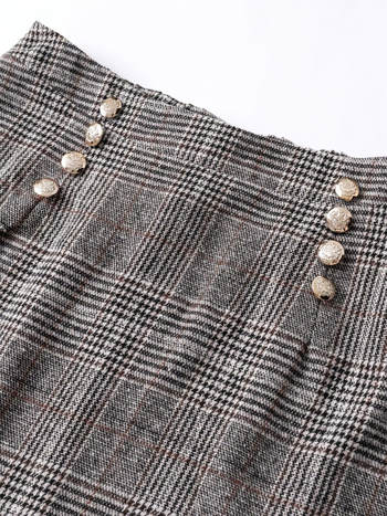 Amazon vanjska trgovina e-trgovina 2025 eksplozije retro vitki temperament plus size suknja karirana modna suknja za putnike na posao