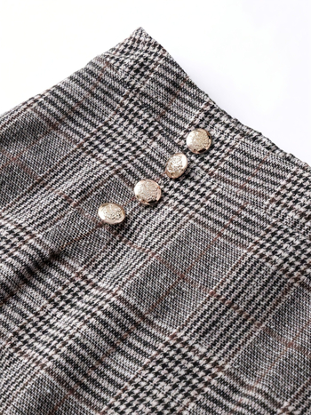 Amazon vanjska trgovina e-trgovina 2025 eksplozije retro vitki temperament plus size suknja karirana modna suknja za putnike na posao