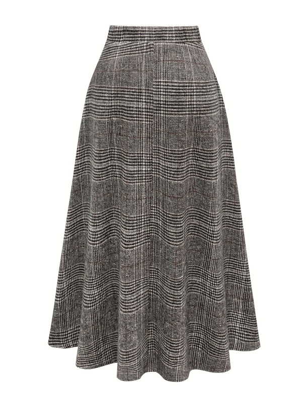 Amazon vanjska trgovina e-trgovina 2025 eksplozije retro vitki temperament plus size suknja karirana modna suknja za putnike na posao