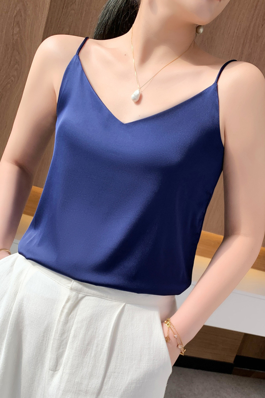 Selyem utánzatú trikó női nyári kosztüm elérhető luxus szatén külső ujjatlan felsővel, váll nélküli, fehér, karcsúsított szabású