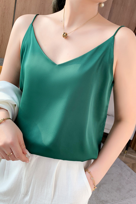 Selyem utánzatú trikó női nyári kosztüm elérhető luxus szatén külső ujjatlan felsővel, váll nélküli, fehér, karcsúsított szabású