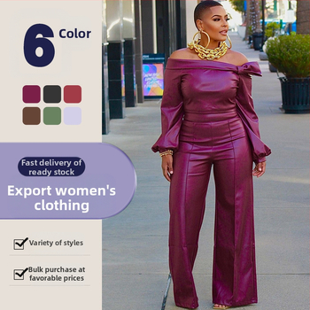 31296 határokon átnyúló ellátás európai és amerikai női új Amazon független állomás nagykereskedelmi dögös személyiség divatos bőr kosztüm