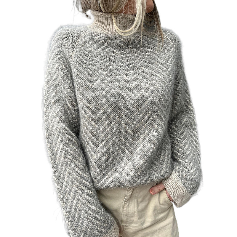 Határokon átnyúló, forró Amazon-robbanások téli új garbónyakú, hétköznapi pulóver egy generációnyi hajjal