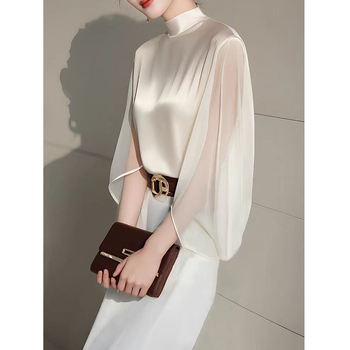 Νωρίς το φθινόπωρο φορούν ελαφριά πολυτελή high-end γενναιόδωρη αξιοπρεπή ιδιοσυγκρασία θεά ανεμιστήρα high-end μικρό αρωματικό στυλ πουκάμισο φούστα κοστούμι καλοκαίρι