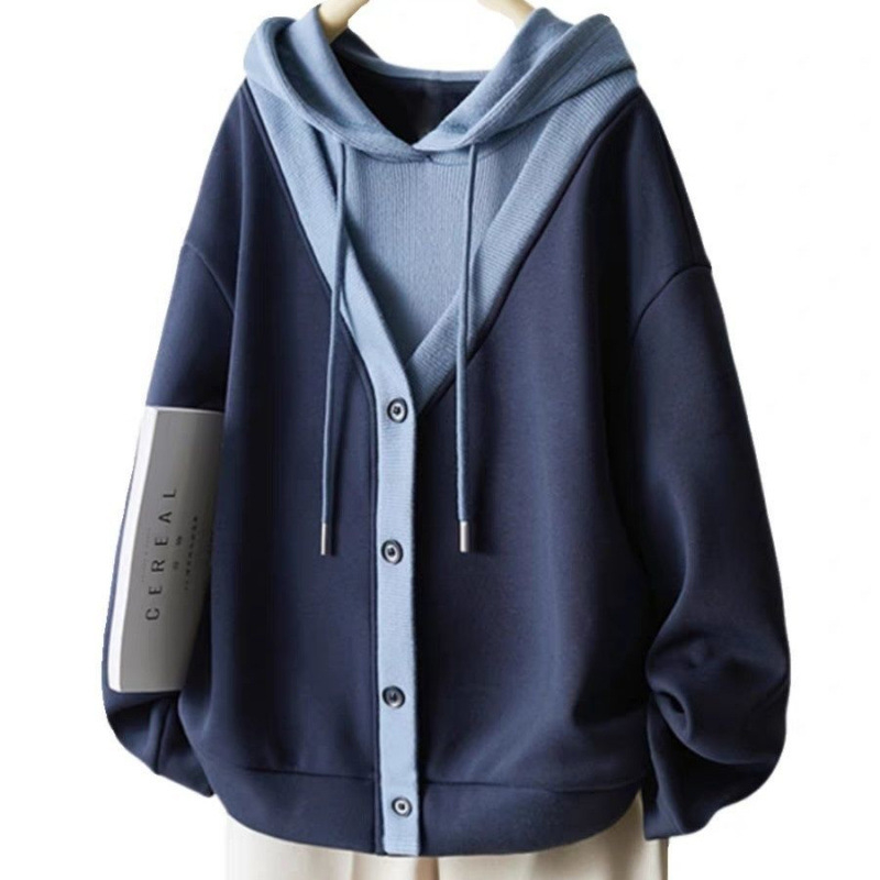 1,00 kg-150,00 kg Bársony Hamis Kétrészes Felső Pulóver Női 2025 Ősz és Tél Új Explosions Vastagított Tavaszi és Őszi Hétköznapi Női