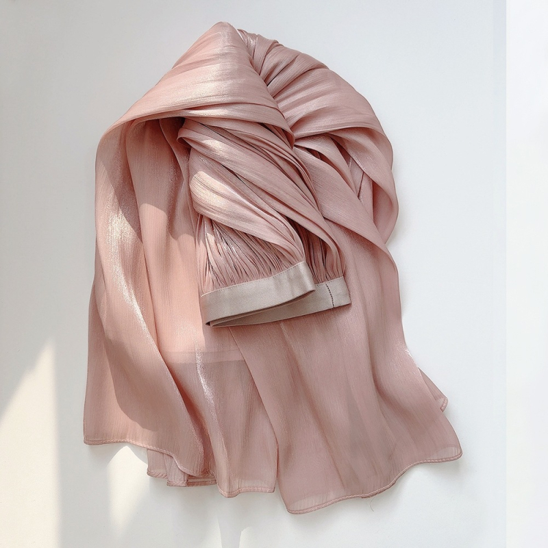 Elegáns, lezser szoknya 2024 tavaszi-nyári, rakott, karcsúsító megjelenés, középhosszú, drapéria, elegáns, organza, A-szegélyű szoknya