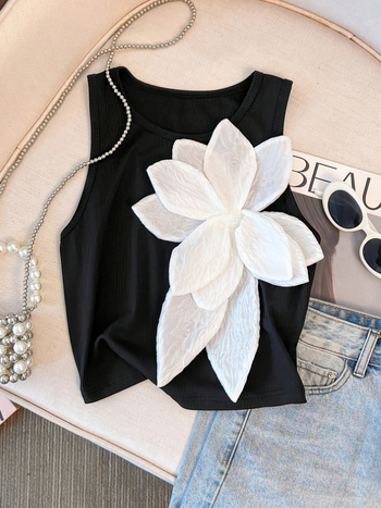 Γυναικείο γιλέκο με απλικέ και αμάνικο τελείωμα, μοντέρνο, από την Amazon Supply του 2025