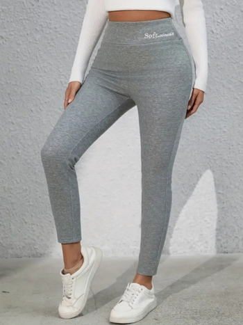 Új, határokon átnyúló, hímzett, polár bélésű, vastagított báránybőr leggings, női őszi és téli, magas derekú, feszes, meleg nadrág