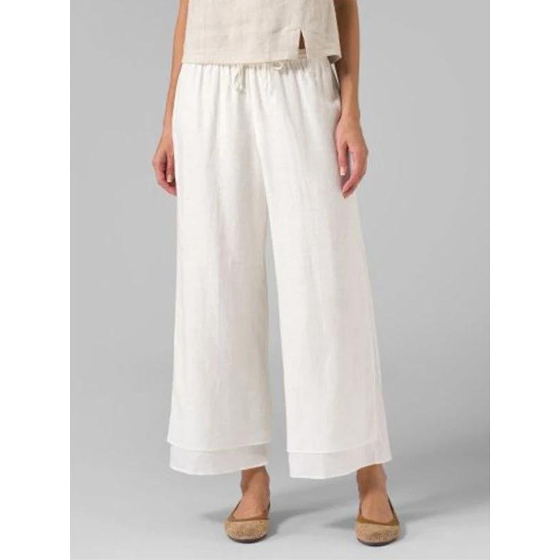 268709 Határokon átnyúló, foltszínű, csatos, kilencpontos szabású, divatos hasítékokkal és sokoldalú, kínai széles szárú női nadrág