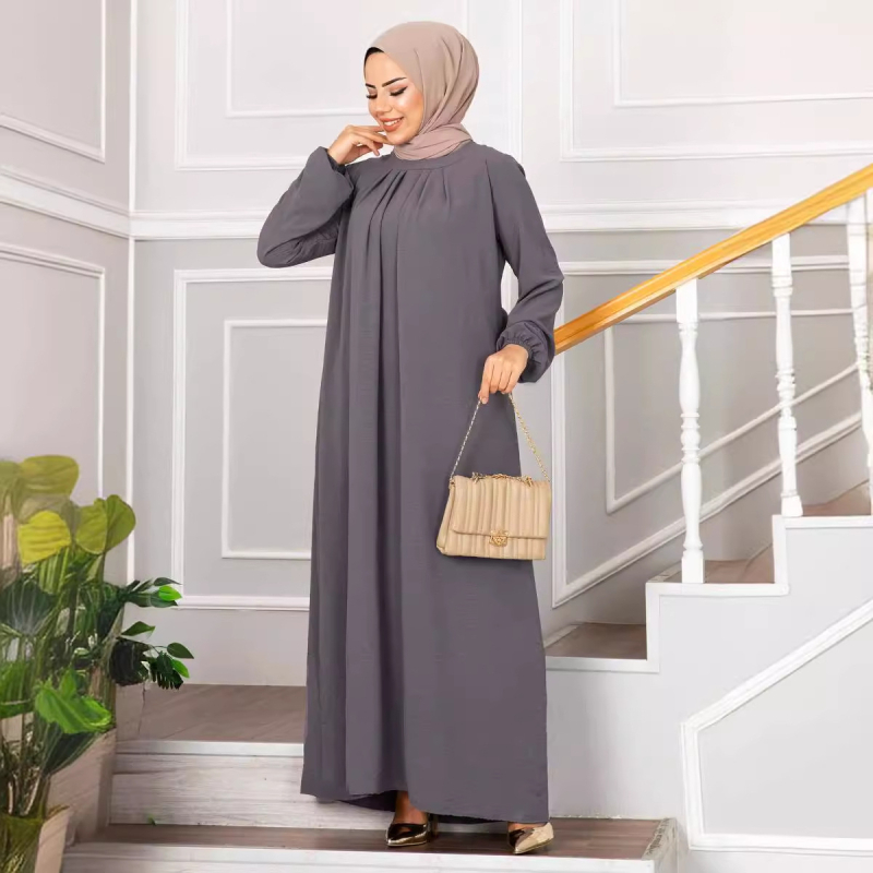 Határon átnyúló amazon hajtogatott ruha muszlim török ruha báli ruha estélyi ruha női abaya