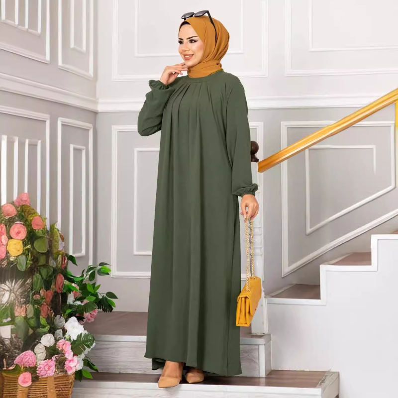 Határon átnyúló amazon hajtogatott ruha muszlim török ruha báli ruha estélyi ruha női abaya