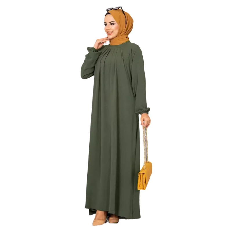 Határon átnyúló amazon hajtogatott ruha muszlim török ruha báli ruha estélyi ruha női abaya