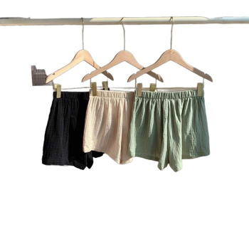 2025 Amazon határokon átnyúló, egyszínű, lezser, új rövidnadrág, női nyári, laza, háromirányú, lezser otthoni viselet