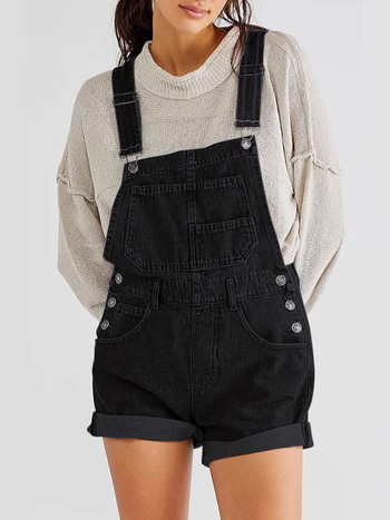 Határokon átnyúló farmer rövidnadrágok és overallok 2025 Európai és amerikai külkereskedelem Határokon átnyúló ellátás Laza, többzsebes női overallok