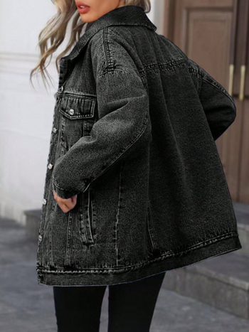 D Spot-20808 # Διασυνοριακά ευρωπαϊκά και αμερικανικά ρετρό μπουφάν Amazon Μοντέρνα γυναικεία μπουφάν Τζιν μπουφάν