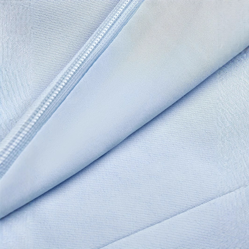 Európai méretű, független állomású, Amazon határokon átnyúló, elegáns, világoskék, klasszikus, V-nyakú, karcsúsított, középhosszú ruha övvel