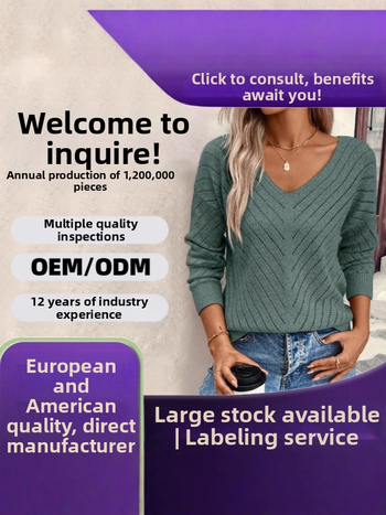 Europietiški ir amerikietiški rudens ir žiemos nauji megztiniai, tuščiaviduriai laisvi laisvalaikio megztiniai moterims, ilgomis rankovėmis megztiniai rudens ir žiemos paltai