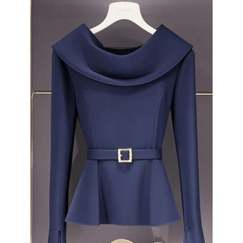 2024 Υψηλής ποιότητας σχεδίαση, κομψό ευρωπαϊκό σχήμα σε σχήμα αχλαδιού, υψηλής ποιότητας, εξαιρετική φούστα, μονόχρωμο κοστούμι, γυναίκες