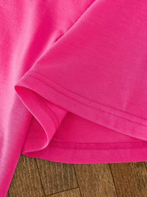 Határokon átnyúló export lányoknak vicces, vidám arcmintás, kerek nyakú, rövid ujjú, hétköznapi póló, divatos ruha