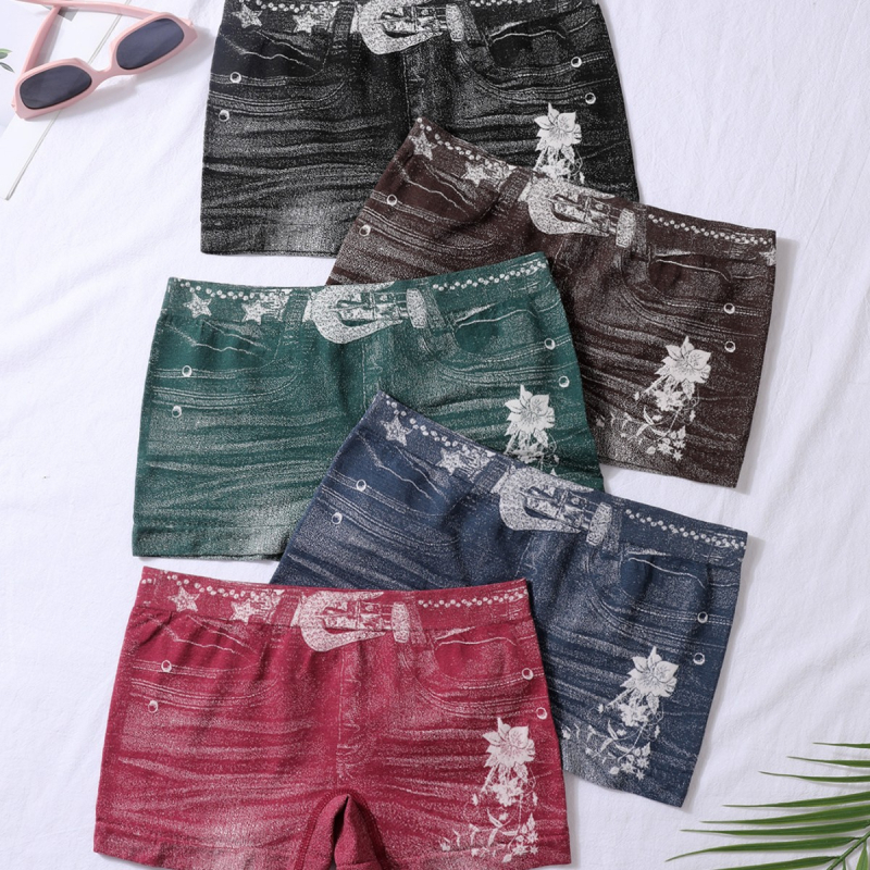 Γυναικεία μποξεράκια με ραφές και ελαστική βάση, άνετα, αναπνεύσιμα και μεσαίας μέσης, για μεγάλα μεγέθη, σε ευρωπαϊκά και αμερικανικά μεγέθη.