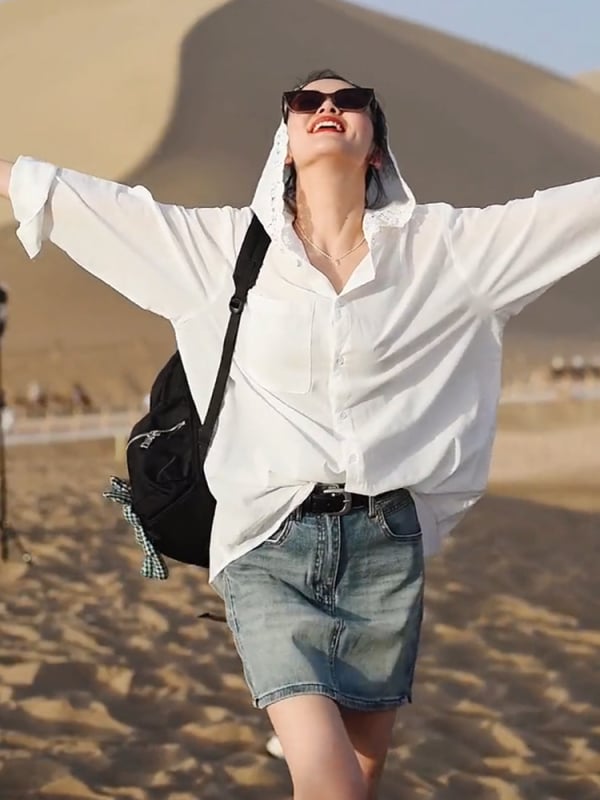 Tricou de protecție solară cu mânecă lungă, croșetat cu goluri, în stil francez, pentru femei, bluză de vară lejeră și la modă, top subțire și elegant