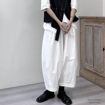 Yamamoto nyári vékony ballonnadrág, széles szárú, laza 2024-es bugyinadrág, banánnadrág, hárem, sárgarépa apuka nadrág