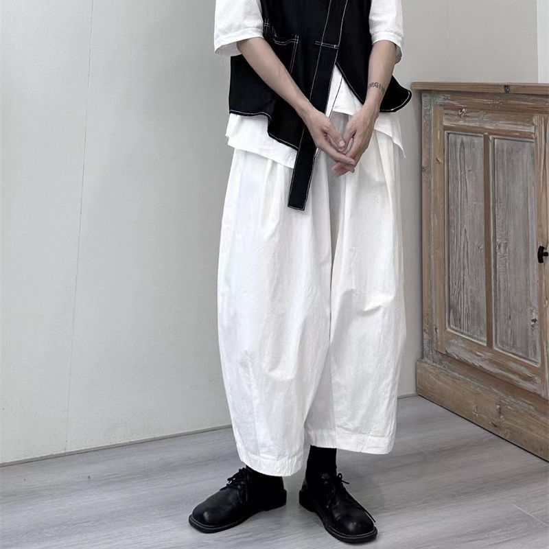 Yamamoto nyári vékony ballonnadrág, széles szárú, laza 2024-es bugyinadrág, banánnadrág, hárem, sárgarépa apuka nadrág