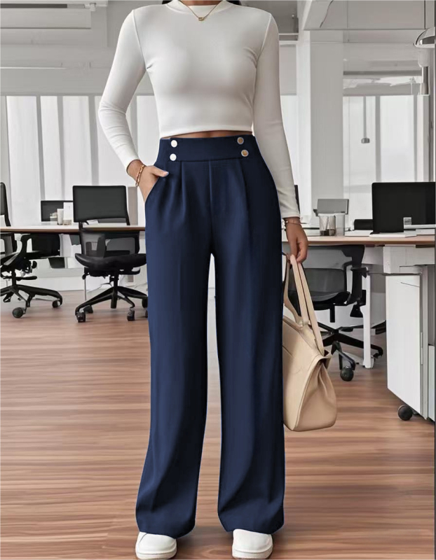 2025-ös nyári női lezser nadrág Amazon határokon átnyúló, magas derekú, karcsúsító, drapériás női lezser nadrág gyártó nagykereskedelme