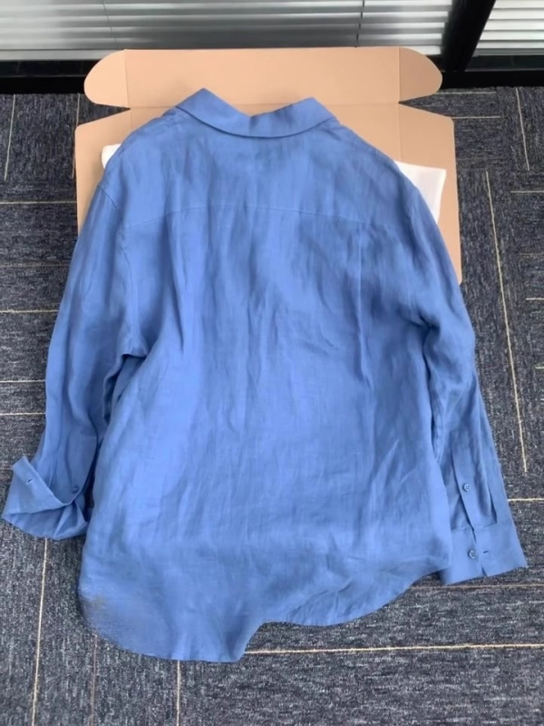 Klein kék lenvászon pamut lenvászon naptej ing dzseki női nyári vékony bő lusta fazonú külső kardigán felső