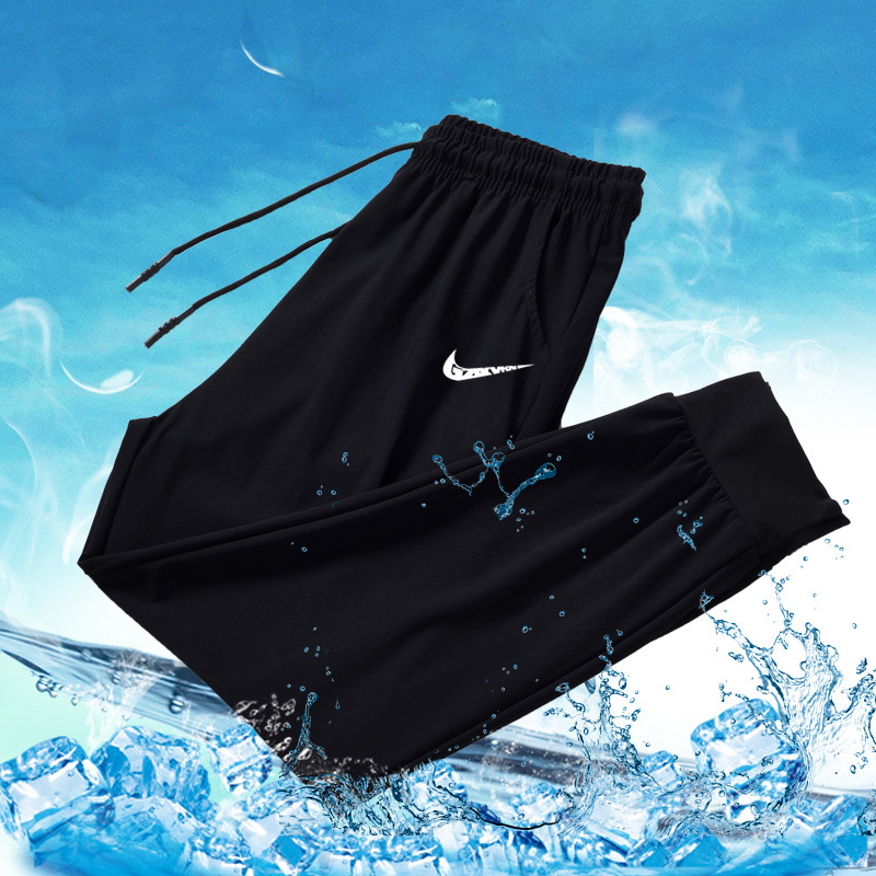 Fiú jégselyem nadrág nyári vékony lélegző laza gyermek vastag gyermek légkondicionáló nadrág nagy gyermek gyorsan száradó sportnadrág