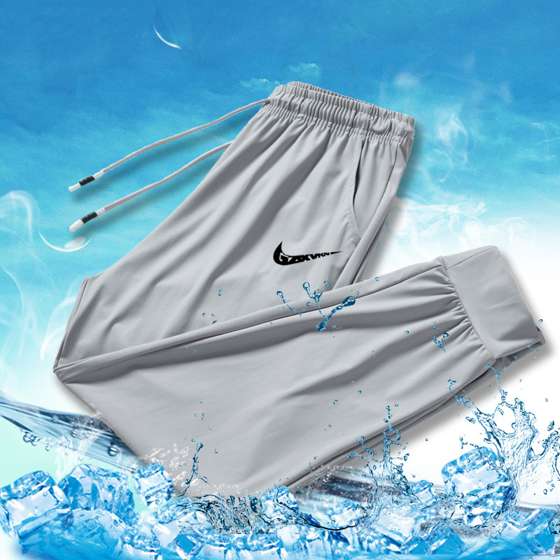 Fiú jégselyem nadrág nyári vékony lélegző laza gyermek vastag gyermek légkondicionáló nadrág nagy gyermek gyorsan száradó sportnadrág