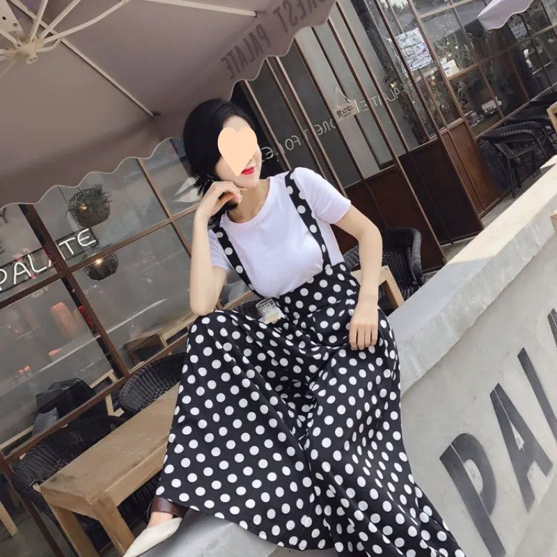 Moodsad lahtised laia säärega püksid, pluss-suuruses naiste 2025. aasta suvised uued sukahoidjaga pikad püksid