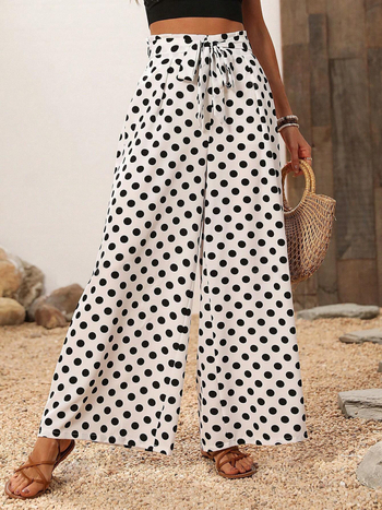 Източник Фабрика Спот Трансграничен износ Независима станция Amazon Европейско и американско облекло Нови празнични панталони на точки