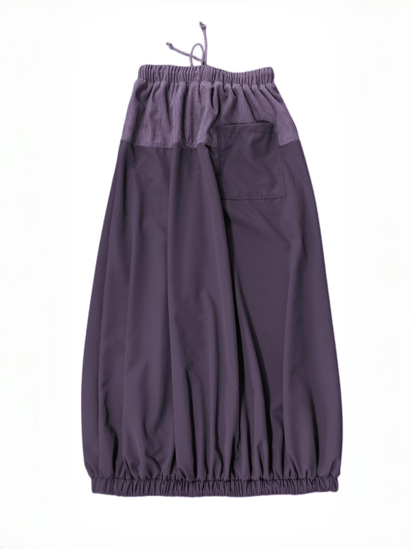 Yz1406 Európai és amerikai határokon átnyúló női szoknya, foltvarrásos szoknya, rugalmas derekú húzózsinórral, zsugorodó szoknya