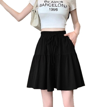 Фабрична директна доставка, висок рейтинг, 95% полиестерни влакна, панталони, пола, шорти, дамски летни панталони с висока талия и широки крачоли